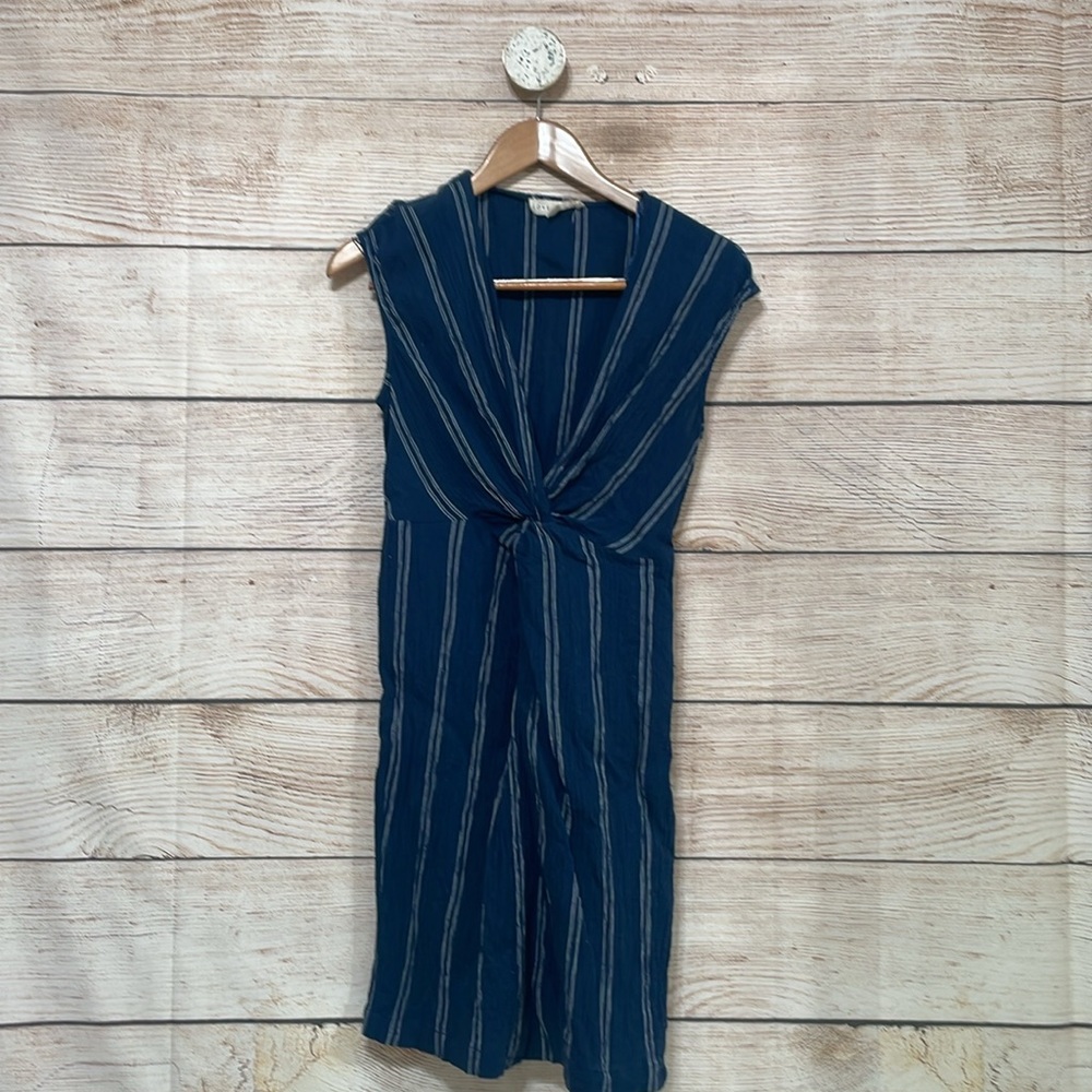 Woman’s Lovestitch Small Navy and White Striped Dress